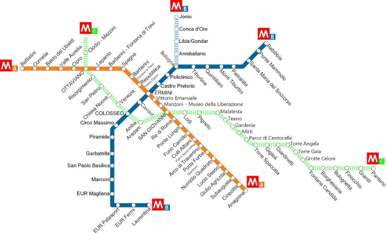 Metro A Modern Apartment Roma Dış mekan fotoğraf